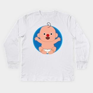 baby clown Kids Long Sleeve T-Shirt